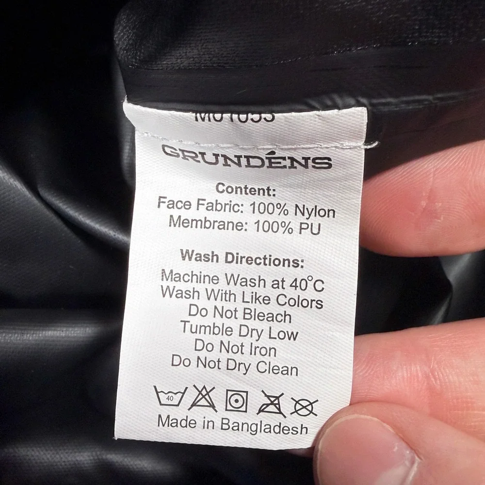 Grundens Weather Watch Jacket Men Medium Blue Hooded Full Zip Waterproof 10361